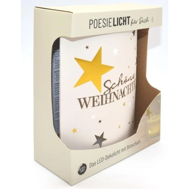 Lampe Leuchte Poesielicht Batterie Geschenk Weihnachten la vida Stern 6291251 – Bild 5