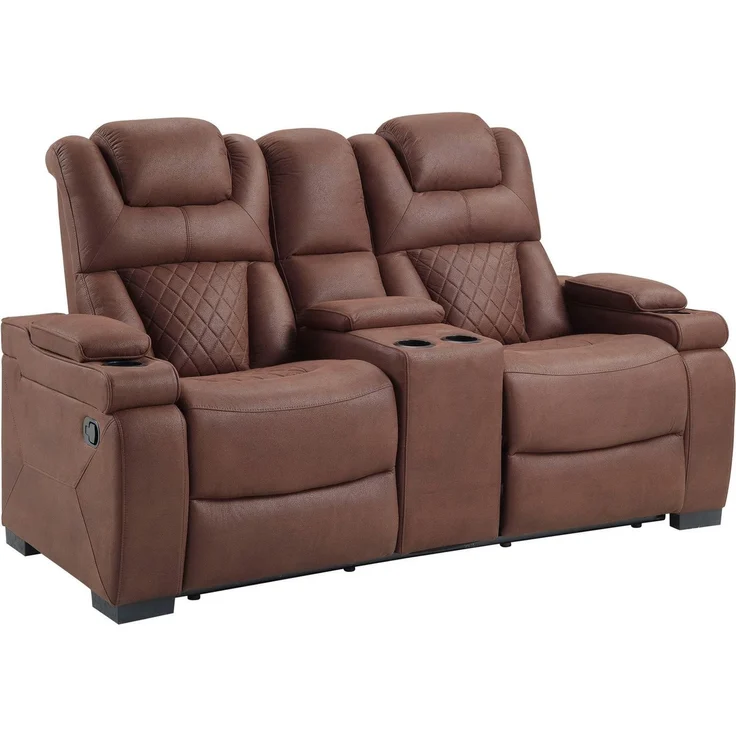 ATLANTIC home collection 2-Sitzer Faris, Zwei Relaxfunktionen, Mittelkosole mit Stauraum und Getränkehalter – Bild 2