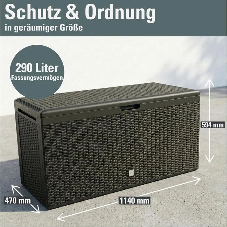 Auflagenbox Rato Plus 290 Liter anthrazit – Bild 4