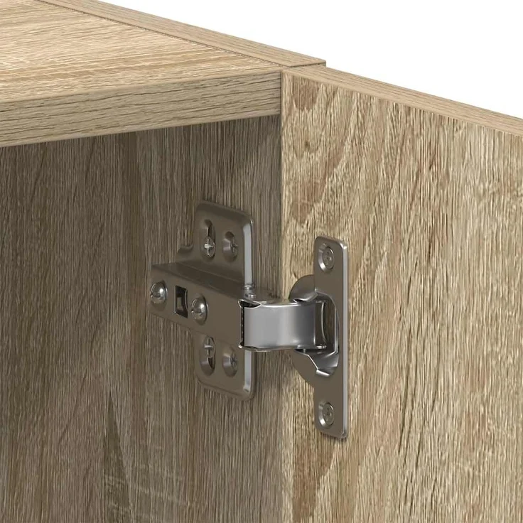 vidaXL Waschmaschinenregal Sonoma-Eiche 64x24x190 cm Holzwerkstoff 859129 – Bild 9