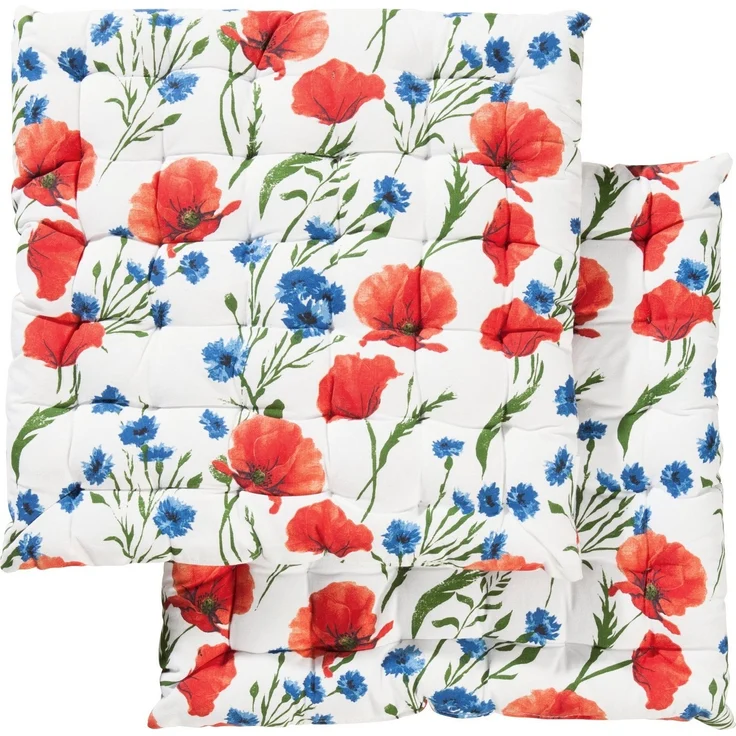 REDBEST Stuhlkissen Stuhlkissen 2er-Pack, Blumen – Bild 3