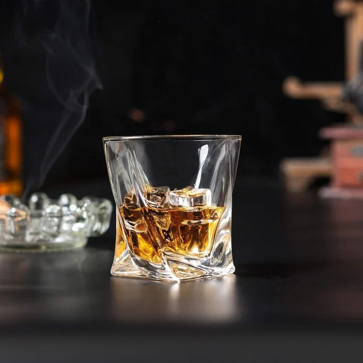 Whiskey Gläser Set Kristallglas 300ml 4-teilig Geschenk Box Brillante – Bild 7
