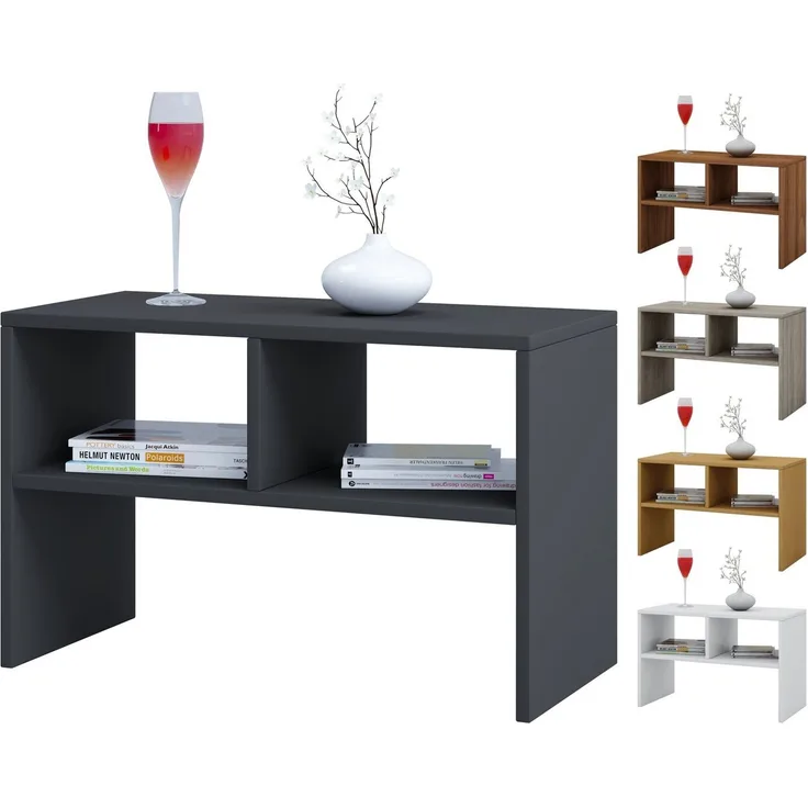 VCM Beistelltisch & Couchtisch Nachto 911091 Weiß H. 40 x B. 63 x T. 30 cm