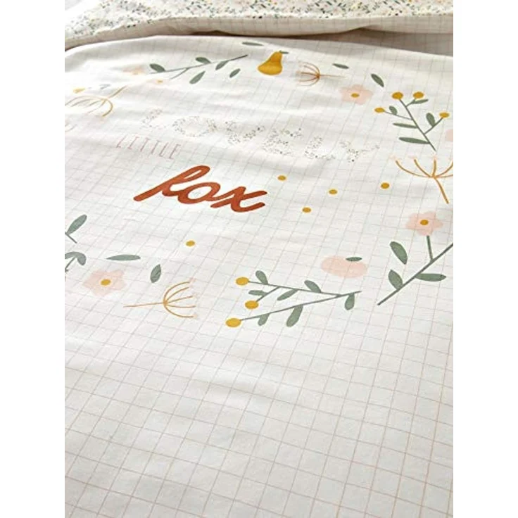 VERTBAUDET Baby Bettbezug „Blumenzauber“ Oeko-Tex mehrfarbig 100X120 – Bild 2