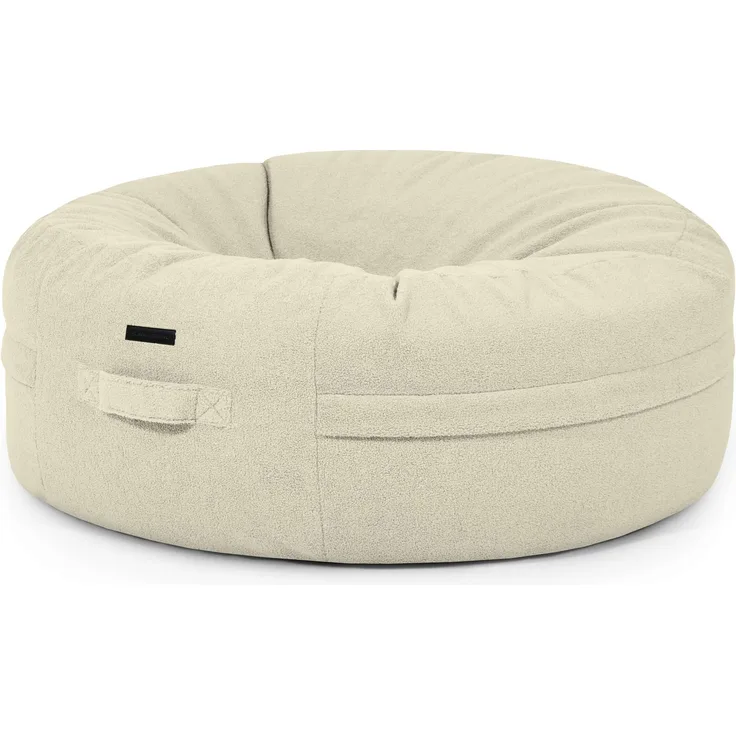 Sitzsack ‘Roll 135‘, Bezugstoff - Teddy, 100% Polyester, Cream, 50x135x135 cm.