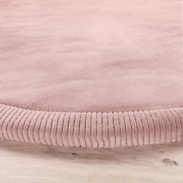 Paco Home Teppich Kinderzimmer Kinderteppich Baby Spielteppich Krabbeldecke Krabbelmatte Weich rutschfest Jungen Mädchen Deko, Grösse:200 cm Rund, Farbe:Pink – Bild 7