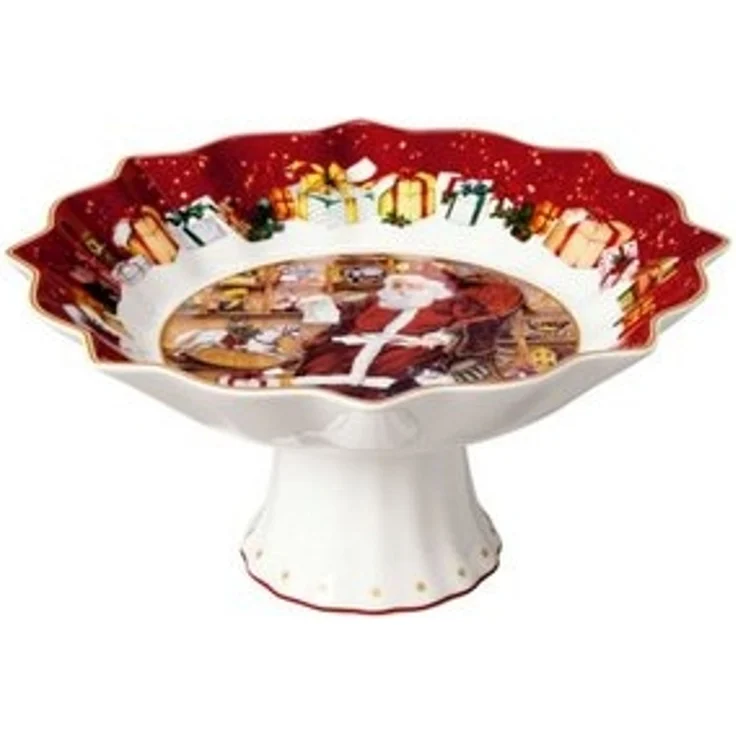 Villeroy & Boch Toy's Fantasy Schale auf Fuß ø 25 cm "Santa liest Wunschzettel" – Bild 6