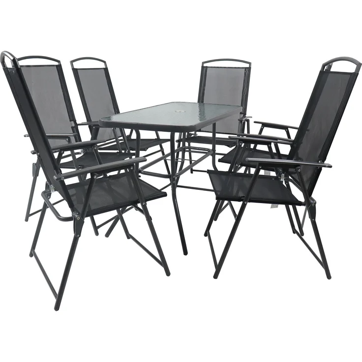 VCM Gartenmöbel-Set Sontan 918144 Anthrazit H. 70 x B. 110 x T. 55 cm – Bild 2