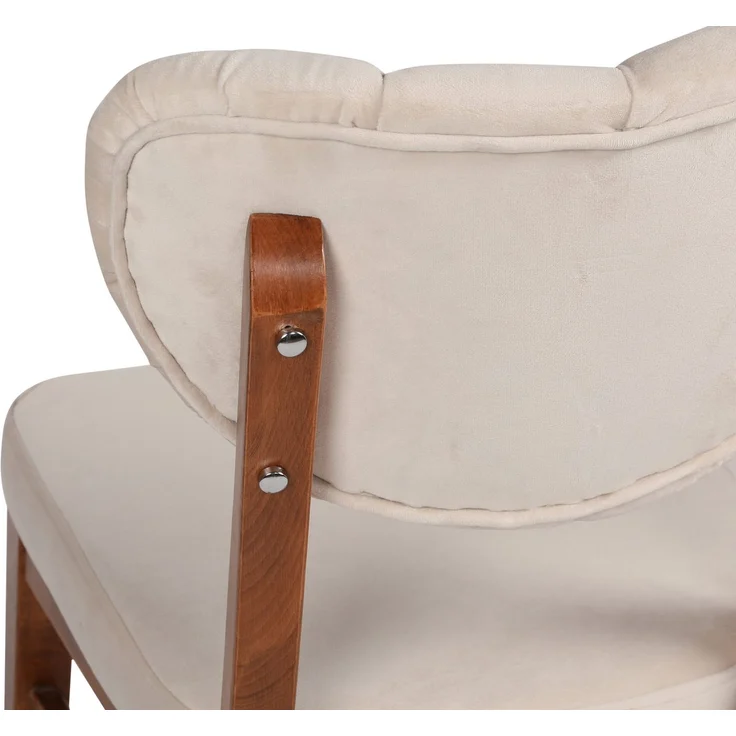 Skye Decor 'Elma 760 V2' Stuhlset (2-teilig), Walnuss / Beige, 41,5 x 86 x 43,5 cm – Bild 6