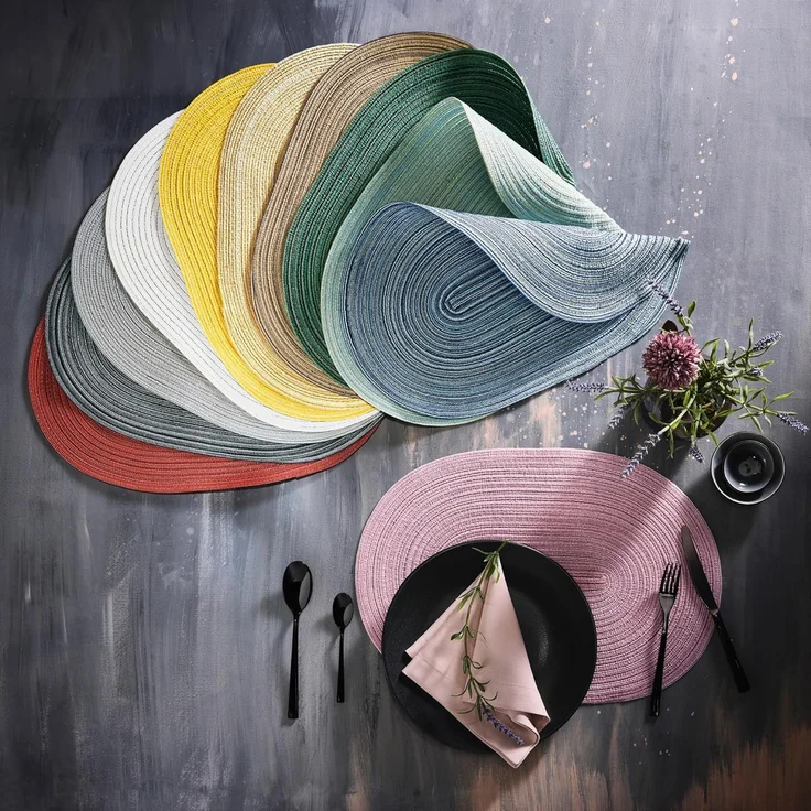 Erwin Müller Platzset Tischset "Silves" 6er-Pack, Uni – Bild 5