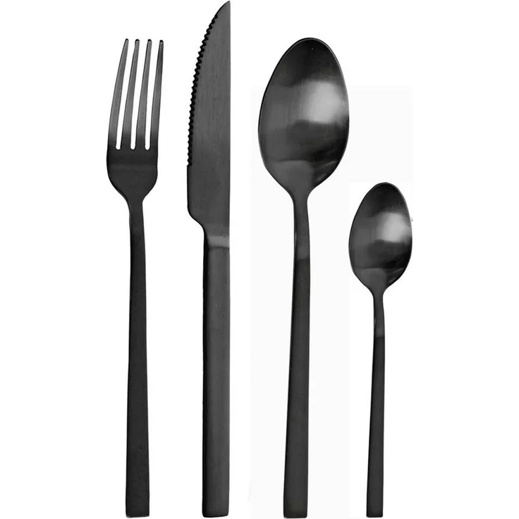 PINTINOX Besteck-Set 24 tlg. Tafelbesteck "DUKE" für 6 Personen (24-tlg), 6 Personen, Edelstahl, Spülmaschinengeeignet