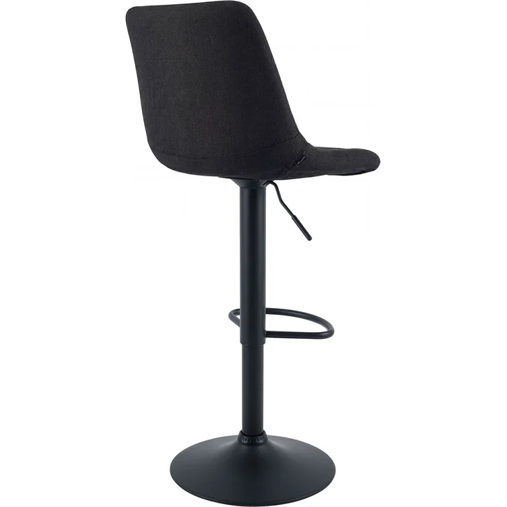 CLP Barhocker Mapun höhenverstellbarer Tresenhocker drehbar mit Polsterung,schwarz Stoff – Bild 6