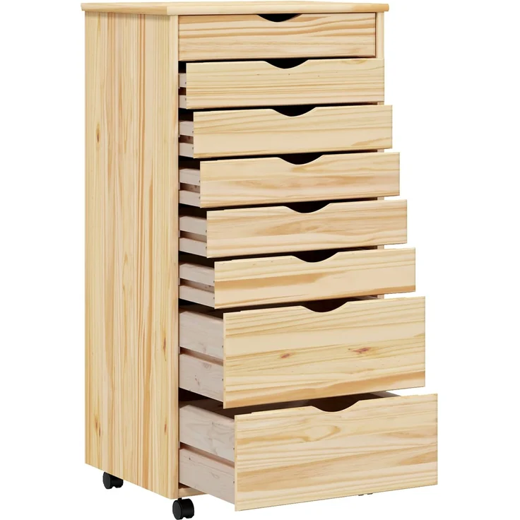 vidaXL Rollcontainer mit Schubladen MOSS 53 x 39 x 103 cm 42032403 – Bild 4