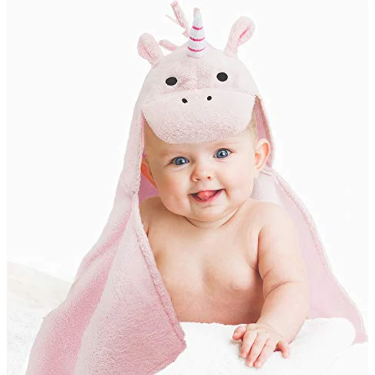 all Kids United Kapuzenhandtuch Baby Kapuzenhandtuch–Weiches Kuscheliges Baumwoll-Badetuch für Kinder, Baby Baumwoll Badetuch Bade-poncho – Bild 2
