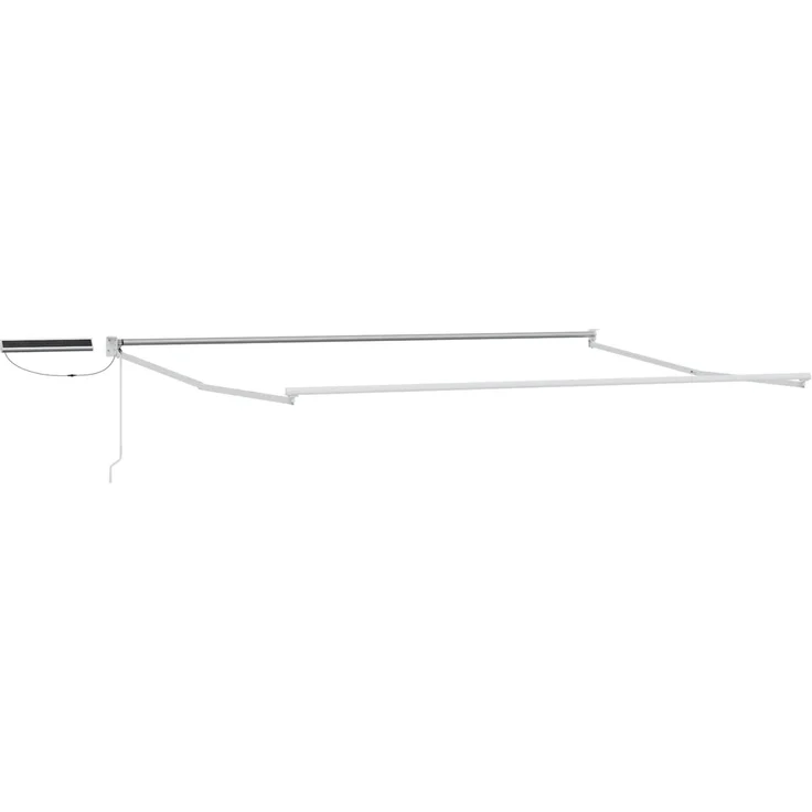 vidaXL Elektrische ausziehbare Markise Weiß 5x3 m 3420020 – Bild 2
