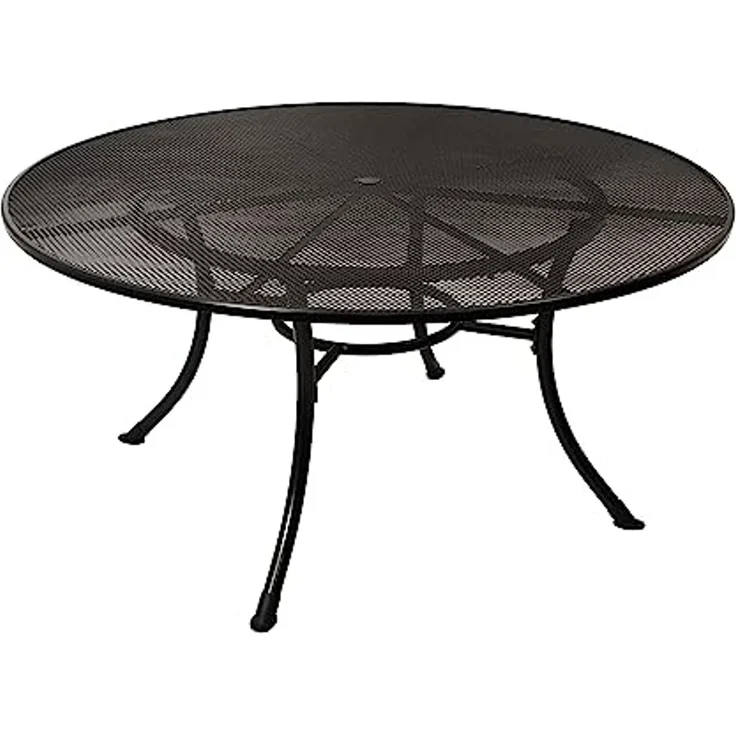 DEGAMO RIVO Gartentisch, Streckmetall, eisengrau, 150cm rund – Bild 1