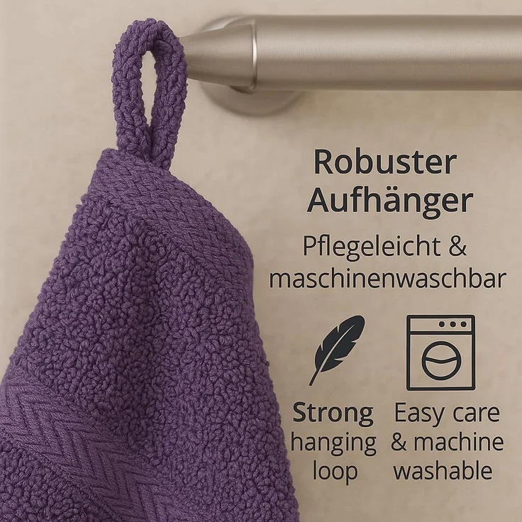 Betz Waschhandschuh 10-tlg. PREMIUM Größe 16 cmx21 cm, Baumwolle (Set, 10-St), 100% baumwolle – Bild 4