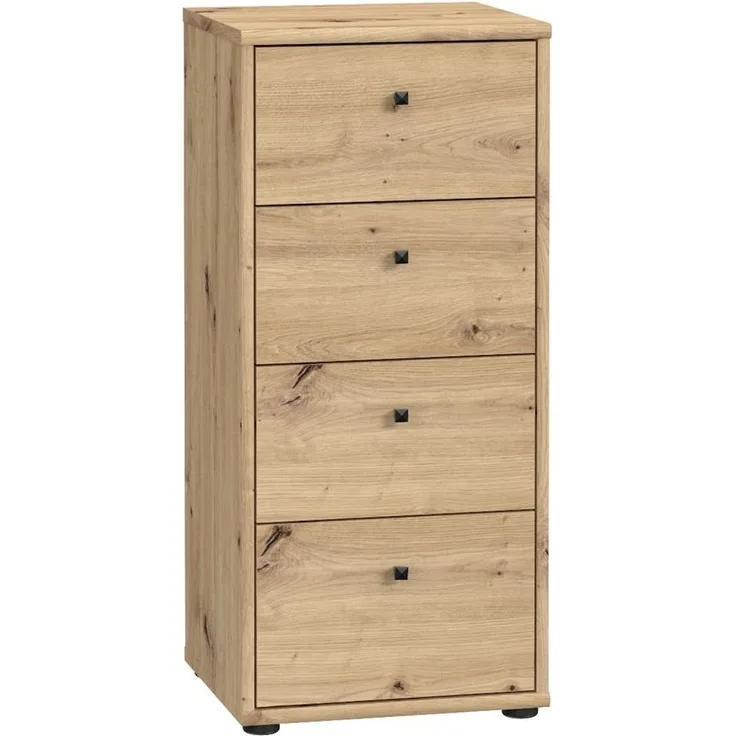 Kommode >Tembi< in Artisan Eiche - 38,6x85,5x34,8cm (BxHxT)