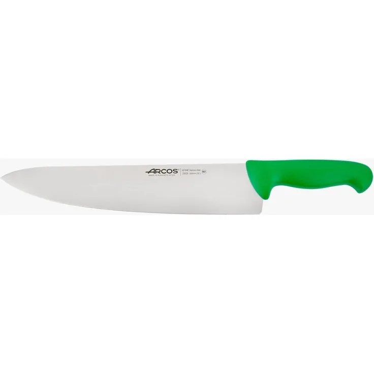 Arcos 290921 Kochmesser, Acier_inoxydable, Grün, 300 mm