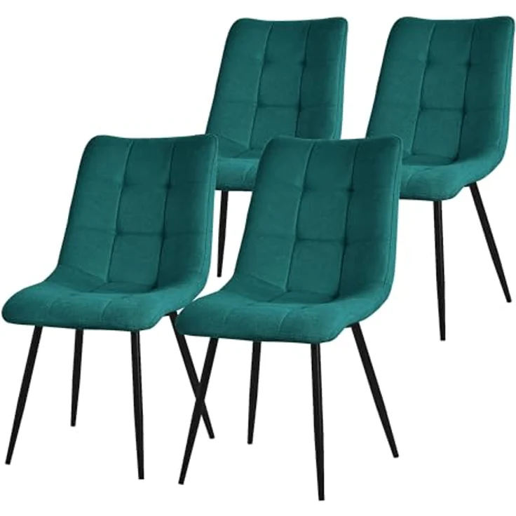 ML-DESIGN Stuhl Esszimmerstühle mit Rückenlehne moderne Design Lounge Küchenstühle (4 St), Polsterstuhl Esstischstühle 4er Set Küchenstuhl Polyester bis 120kg – Bild 2