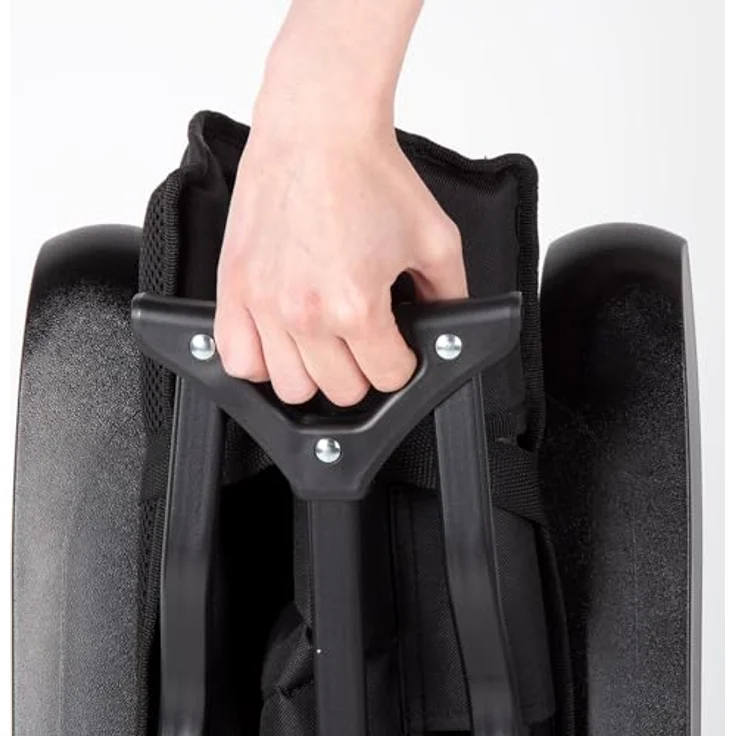 AKTIVE Gepolsterter Klappstuhl, Schwarz, 49 x 76 x 109 cm, 5 Positionen, Tragkraft 110 kg, Rutschfeste Stopper, Aluminiumrahmen, Polyestergewebe, Klappstühle, Inkl. Tragetasche (63058) – Bild 7