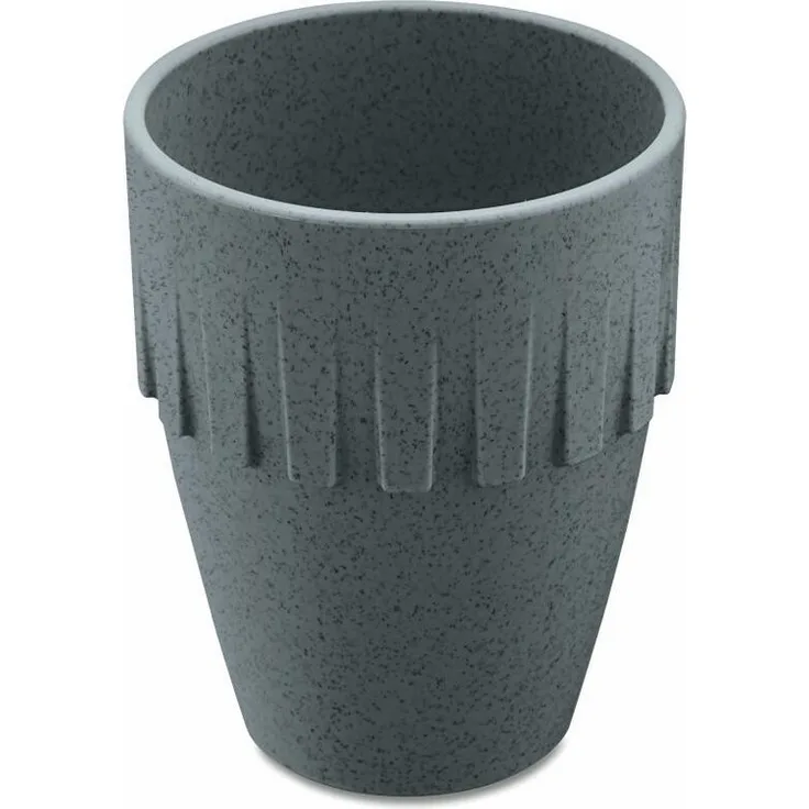Koziol Becher Cappuccino Connect, Kaffeebecher, Tasse, Kaffeetasse, Thermoplastischer Kunststoff, Organic Deep Grey, 300 ml, 4080673