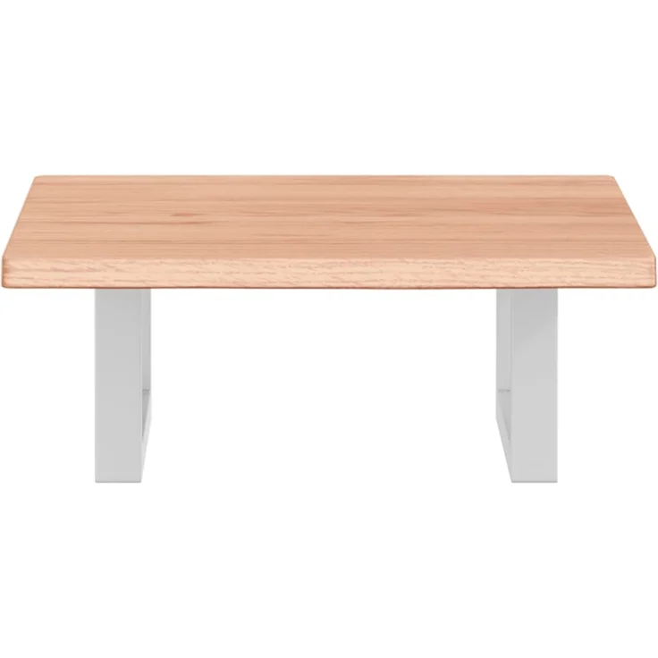 vidaXL Waschtischplatte mit Halterung Stahl und Massivholz Eiche 3302558 – Bild 3