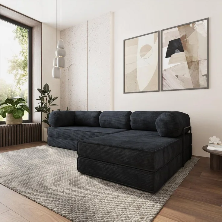 Masseno Ecksofa ETERA modulares Boneless Sofa mit Schlaffunktion
