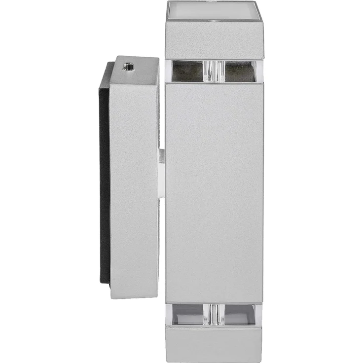SSC-LUXon LED Außen-Wandleuchte Wandleuchte Up Down Aussenlampe IP44 grau mit LED GU10 5W neutralweiß, Neutralweiß – Bild 3