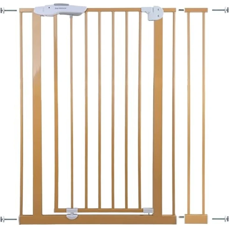 Absperrgitter Treppenschutzgitter beige für für 85-95cm Durchgang 110cm Hoch – Bild 2