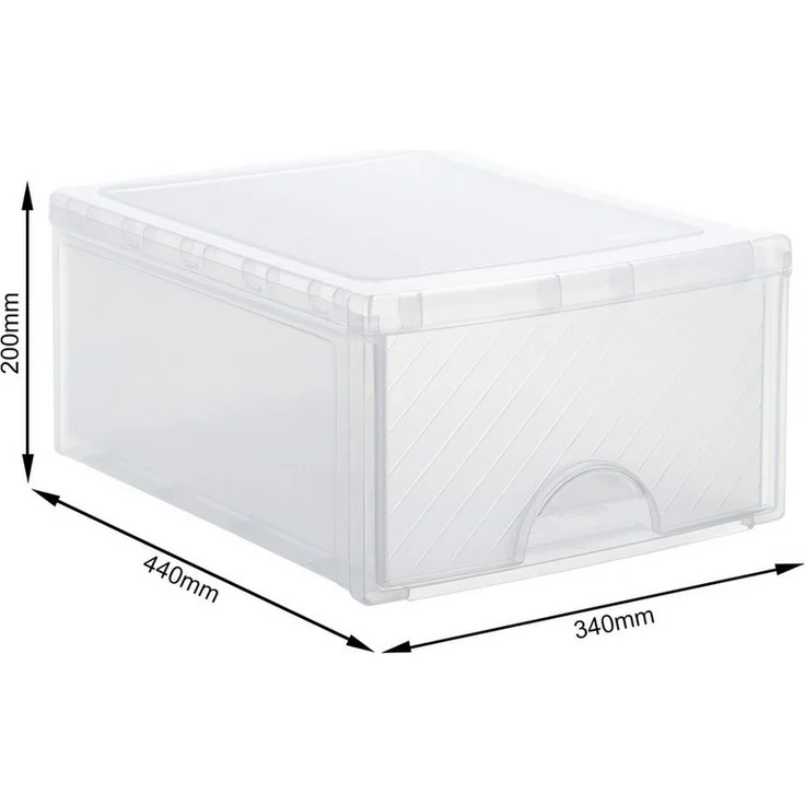 ROTHO Schubladenbox Stapelbare Aufbewahrungsbox 18l – Bild 2