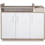 roba Wickelkommode 'Olaf' mit Wickelansatz - Wickelhöhe 92,5 cm - Weiß / Luna Elm