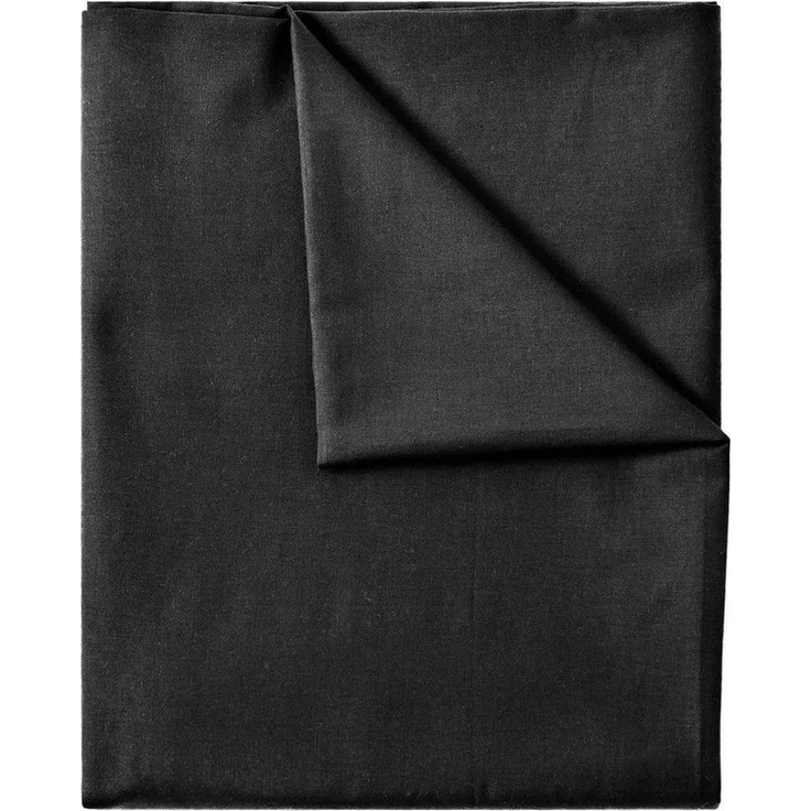GREEN MARK Textilien Betttuch gewebtes Leintuch Betttuch, 100% Baumwolle, Gummizug: ohne, (1 Stück), weich und pflegeleicht, viele Variationen, 140x200 cm, Schwarz – Bild 1