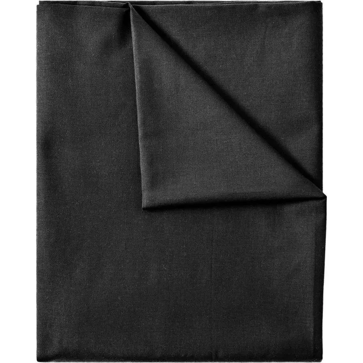 GREEN MARK Textilien Betttuch gewebtes Leintuch Betttuch, 100% Baumwolle, Gummizug: ohne, (1 Stück), weich und pflegeleicht, viele Variationen, 140x200 cm, Schwarz