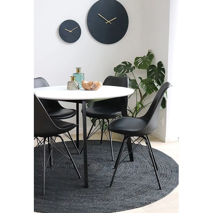 House Nordic Esszimmerstuhl, PU-Leder, schwarz, Beine schwarz - 2er set – Bild 5