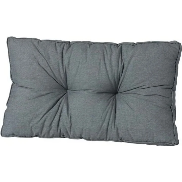 Madison Sitzkissen Rückenkissen 73x43 cm grau Lounge Kissen Sitz Auflage Polster, UV-beständig – Bild 3