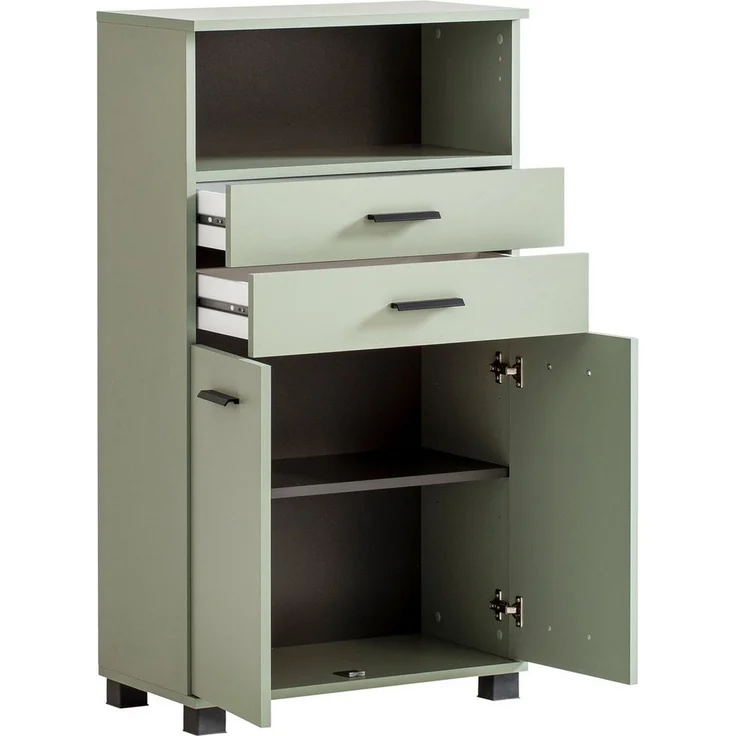 Schildmeyer Palermo Highboard 157648, Pistazie, 59,8 x 32,6 x 110,5 cm – Bild 2