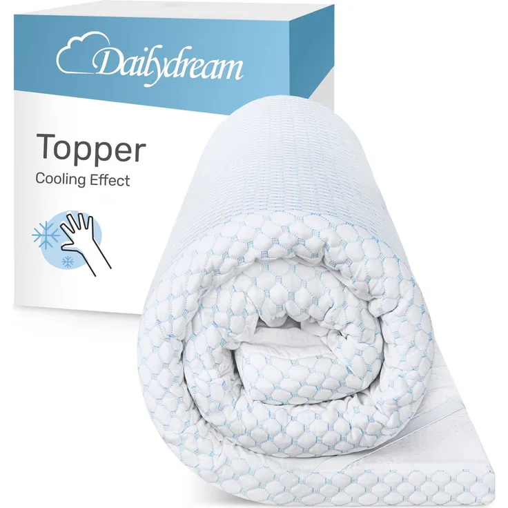 Dailydream Matratzenschoner wasserdicht, Matratzenschutz Spannbettlaken Format, atmungsaktiv, 180x200cm, Weiß