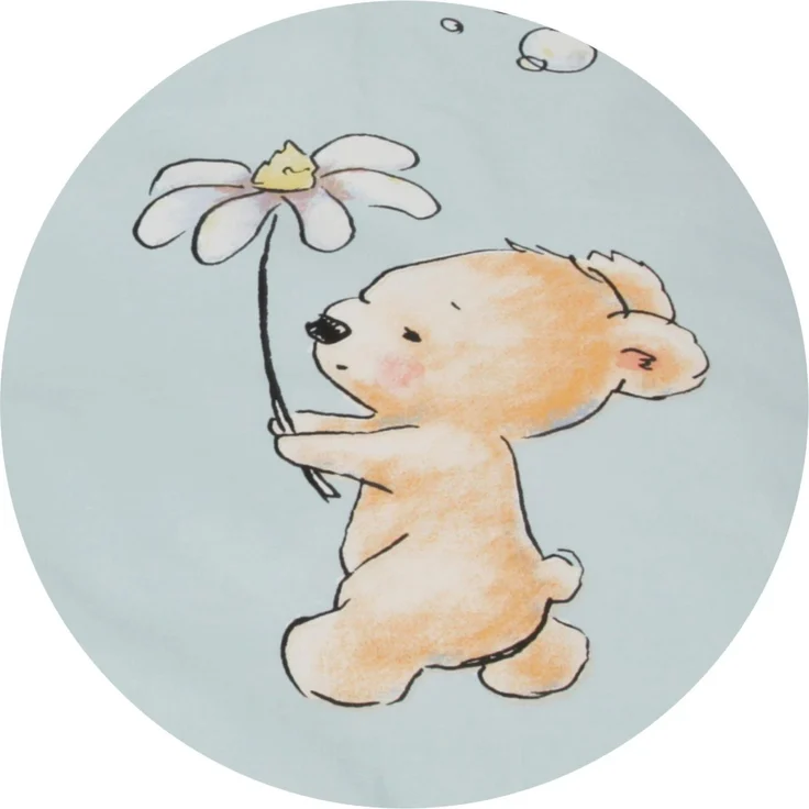 Kinder Betten-Set inkl. Bettwäsche 100x135cm / 40x60cm Bärchen Blau – Bild 9