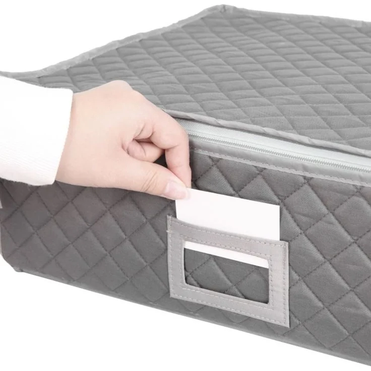 Relaxdays Aufbewahrungsbox für Geschirr Set – Bild 5