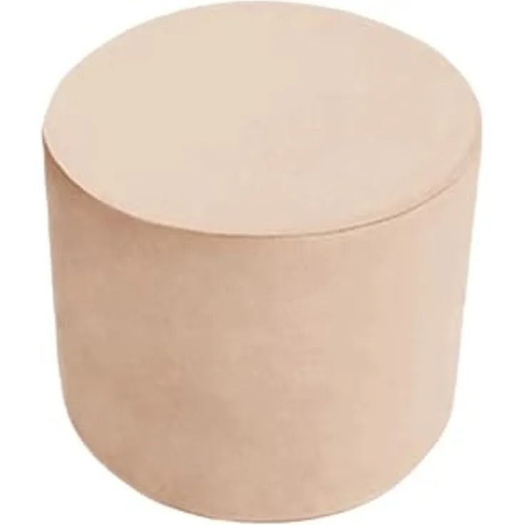MISIOO Rund Pouf für Kinder - Sitzsack Kinder - Kinderzimmer Möbel – Samt Pouf aus Schaumstoff – Kindermöbel - Leicht zu Waschen – Licht und Elegant - 40 x 40 x 30 cm - Gold