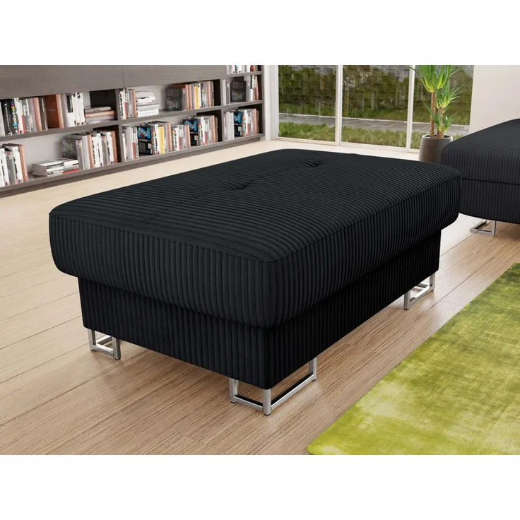 Polsterhocker Cotere Cord (Farbe: Poso 135)