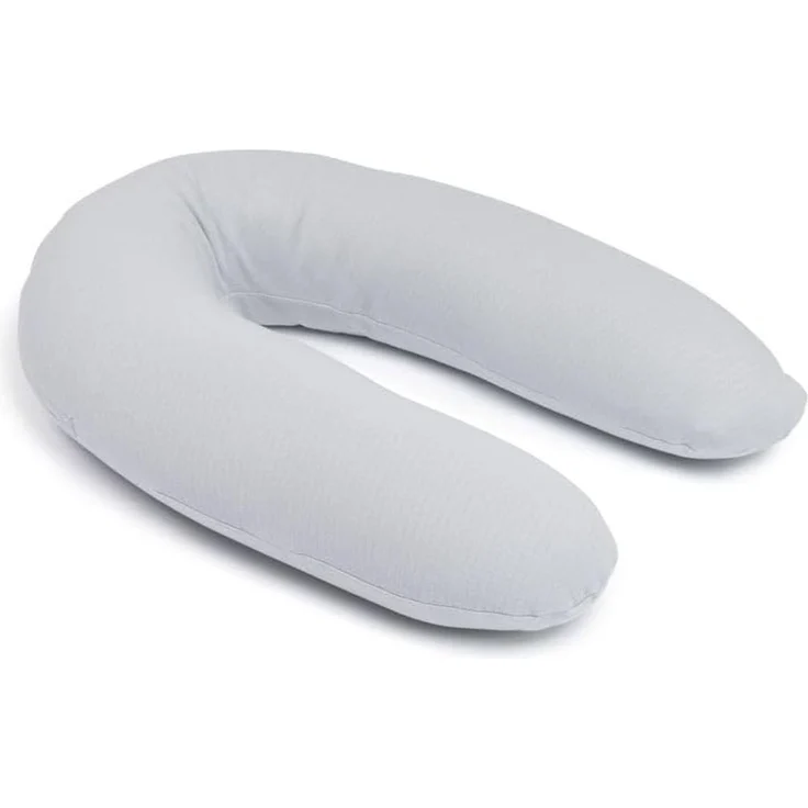 Doomoo Stillkissen Twisty 2-in-1 - Pearl Grey Grau – Bild 1