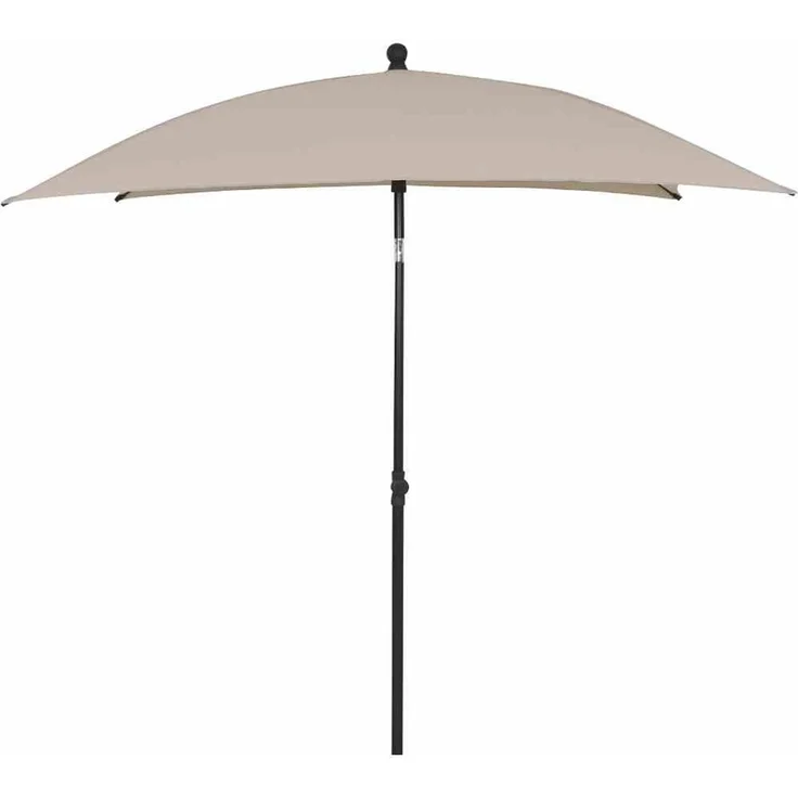 City Mittelstockschirm anthrazit/natur 180x180cm – Bild 2