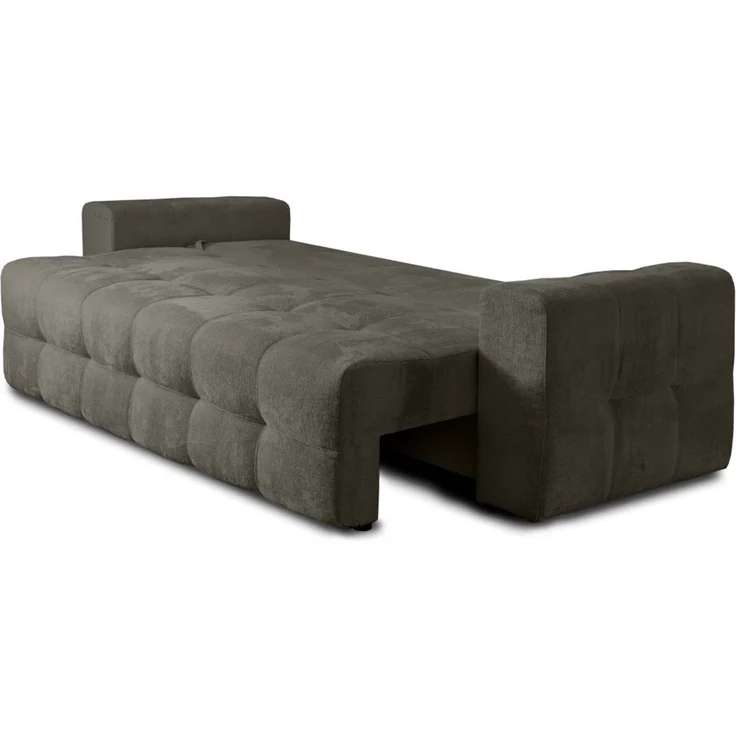 Schlafsofa Designersofa Sofa 3-Sitzer ARIELLE in Stoff Perfect Harmony Charcoal – Bild 4