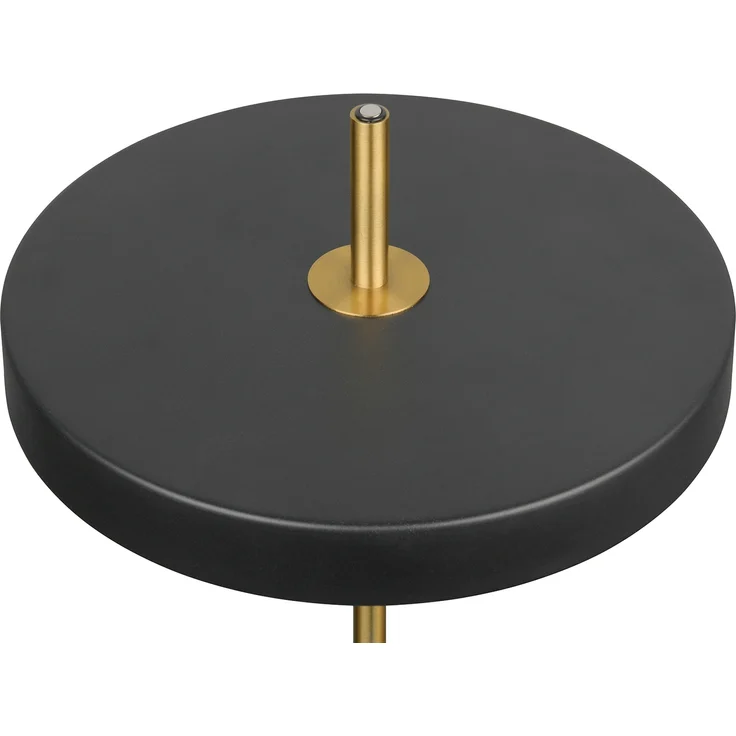 Dimmbare LED Tischlampe KEATON im modernen Design, Schwarz Gold, Höhe 45,5cm – Bild 7
