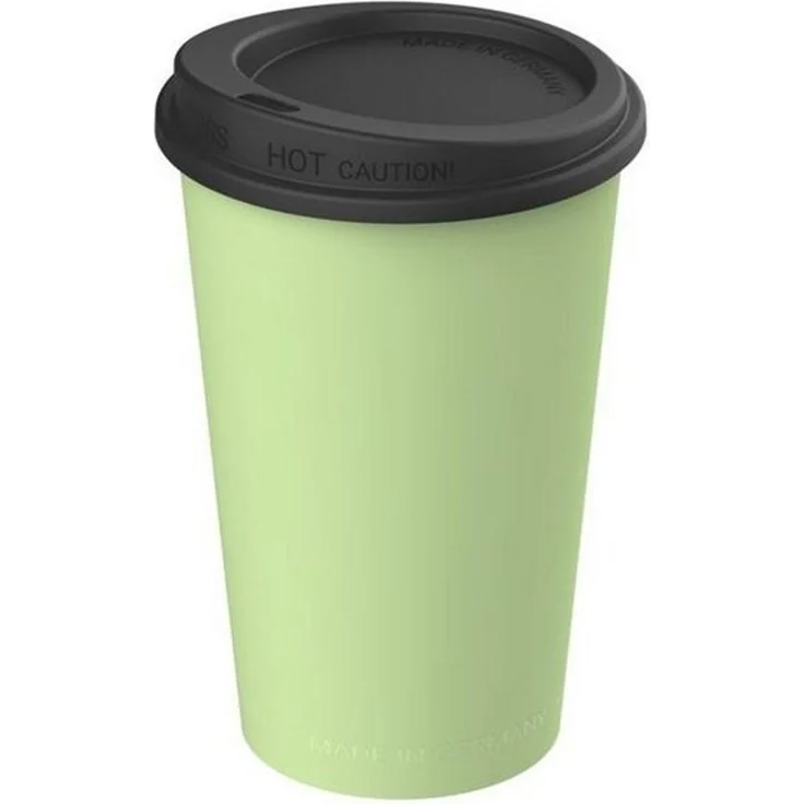 elasto Coffee-to-go-Becher 0,3 L Kaffeebecher mit Deckel robuster Mehrwegbecher, Made in Germany, BPA-frei, Teebecher, Coffee Mug, recycled Becher – Bild 2
