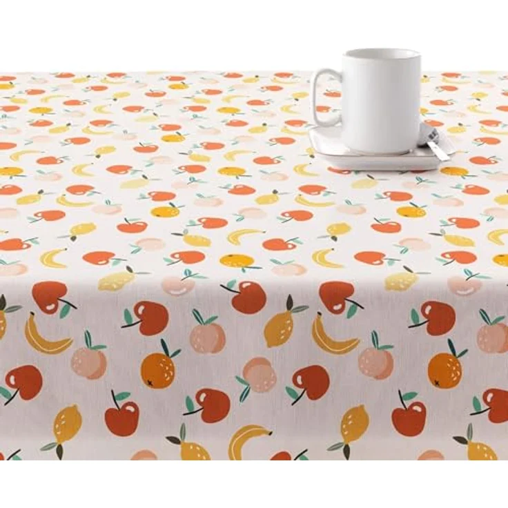 BELUM Tischdecke, fleckenabweisend, Teflon, rechteckig, Harz, Wachstuchtischdecke in verschiedenen Größen, Tischdecke, Tischdecke, Küche, Tischdecke, Zuhause (250 x 140) – Bild 2