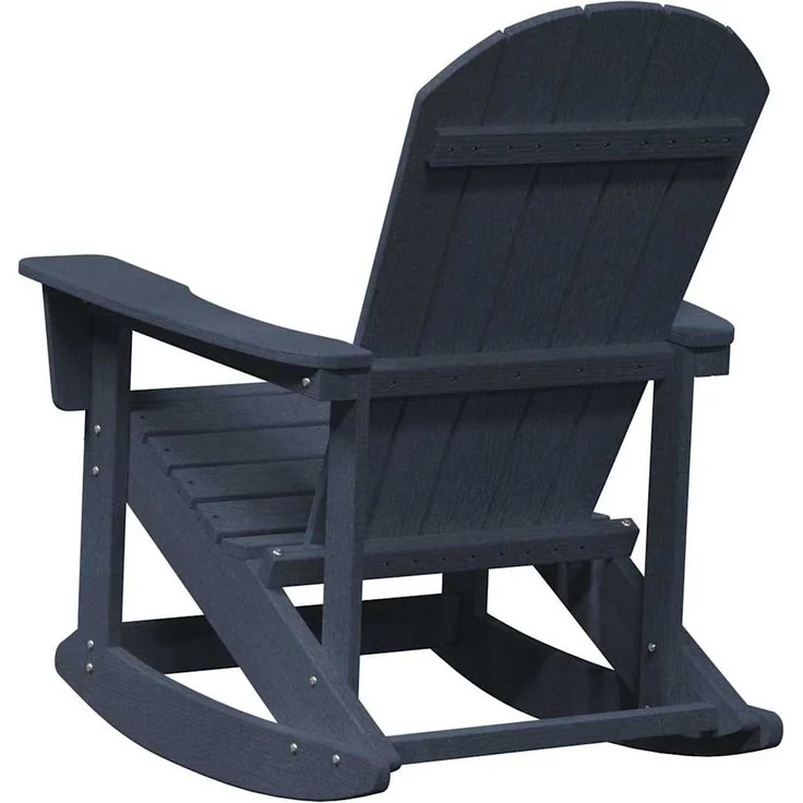 vidaXL Adirondack Schaukelstühle 2 pcs Marineblau HDPE 3335835 – Bild 6