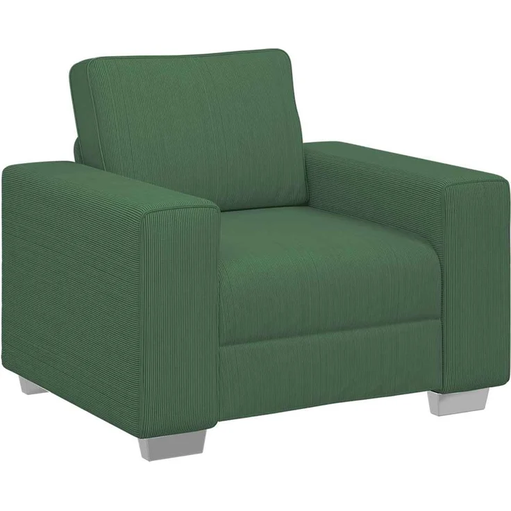 vidaXL Sessel Dunkelgrün 100x77x82 cm Cordstoff 4105190 – Bild 1